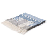 Lima Throw, Capri Blue/Dark Gray