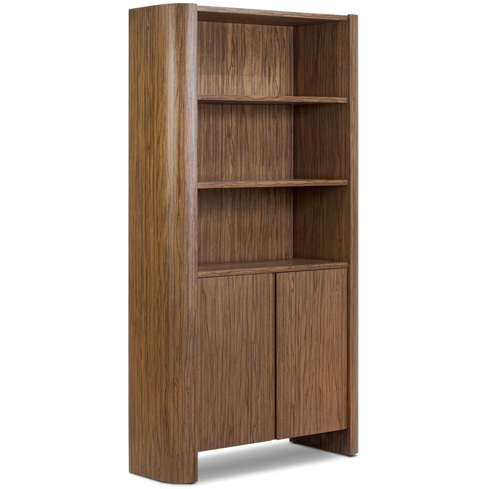 Limba Bookcase, Medium Brown Limba by Four Hands
