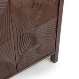 Lina 4 Door Cabinet, Kona Brown-Furniture - Storage-High Fashion Home