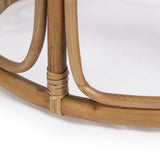 Lindy Rattan Side Table, Natural-Furniture - Accent Tables-High Fashion Home