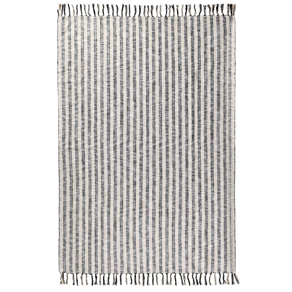 Linna Throw, Natural/Black