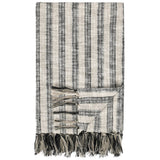 Linna Throw, Natural/Black
