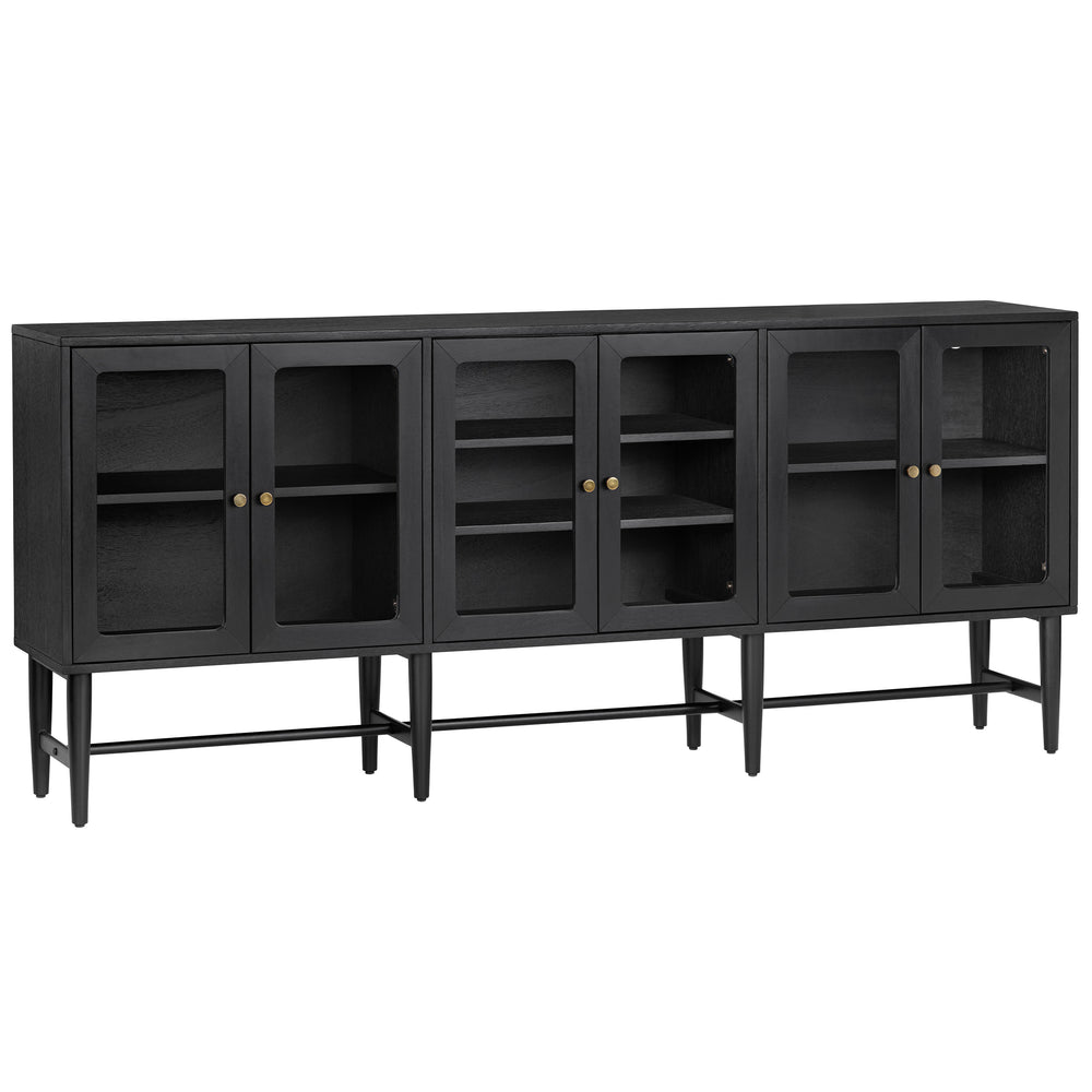 Linsey Sideboard, Black-Furniture - Storage-High Fashion Home