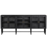 Linsey Sideboard, Black-Furniture - Storage-High Fashion Home