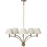 Linus Chandelier, Aged Brass