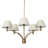 Linus Chandelier, Aged Brass