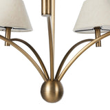 Linus Chandelier, Aged Brass