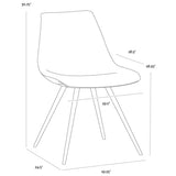 Lipa Dining Chair, Antique Bronze