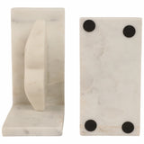 Lips Bookends, White Marble-Accessories-High Fashion Home