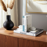 Lips Bookends, White Marble-Accessories-High Fashion Home