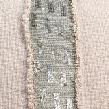 Lira Lumbar Pillow, Natural/Silver