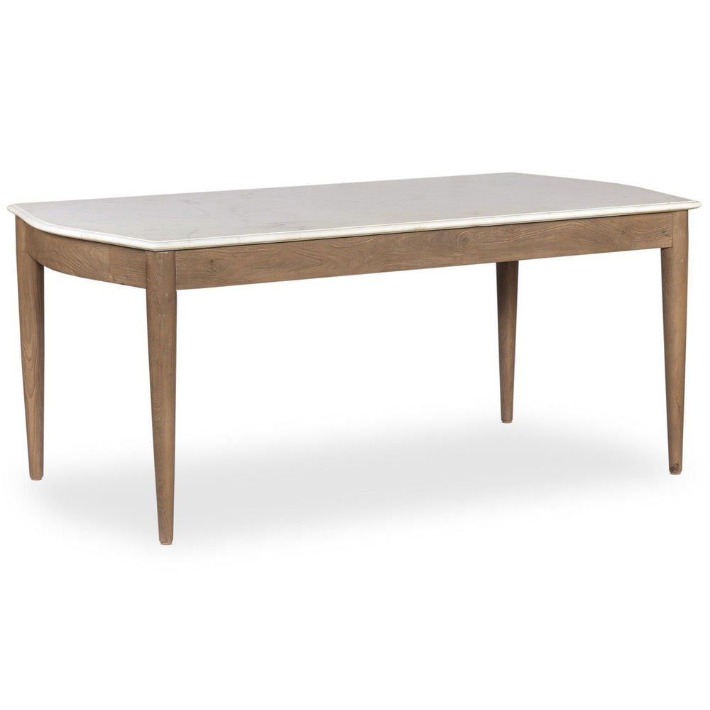 Lison Dining Table, White  by Four Hands