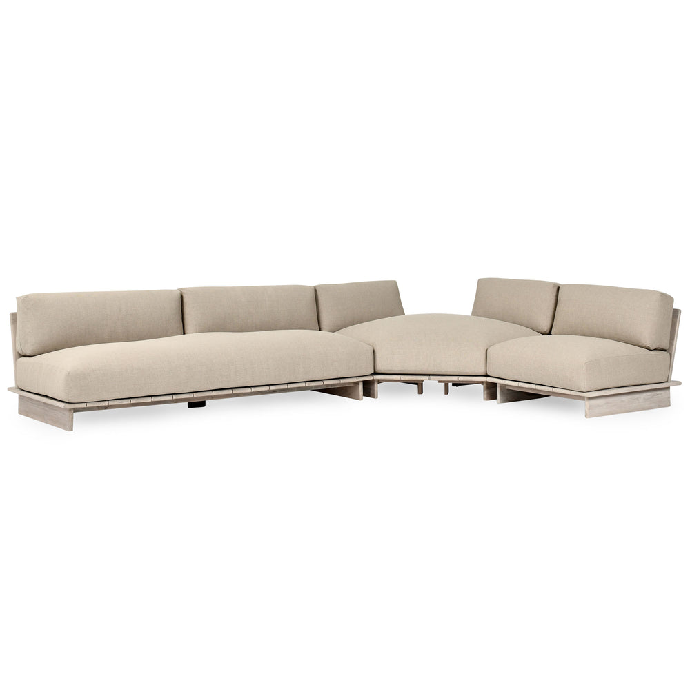 Livia Outdoor Sectional, Taupe