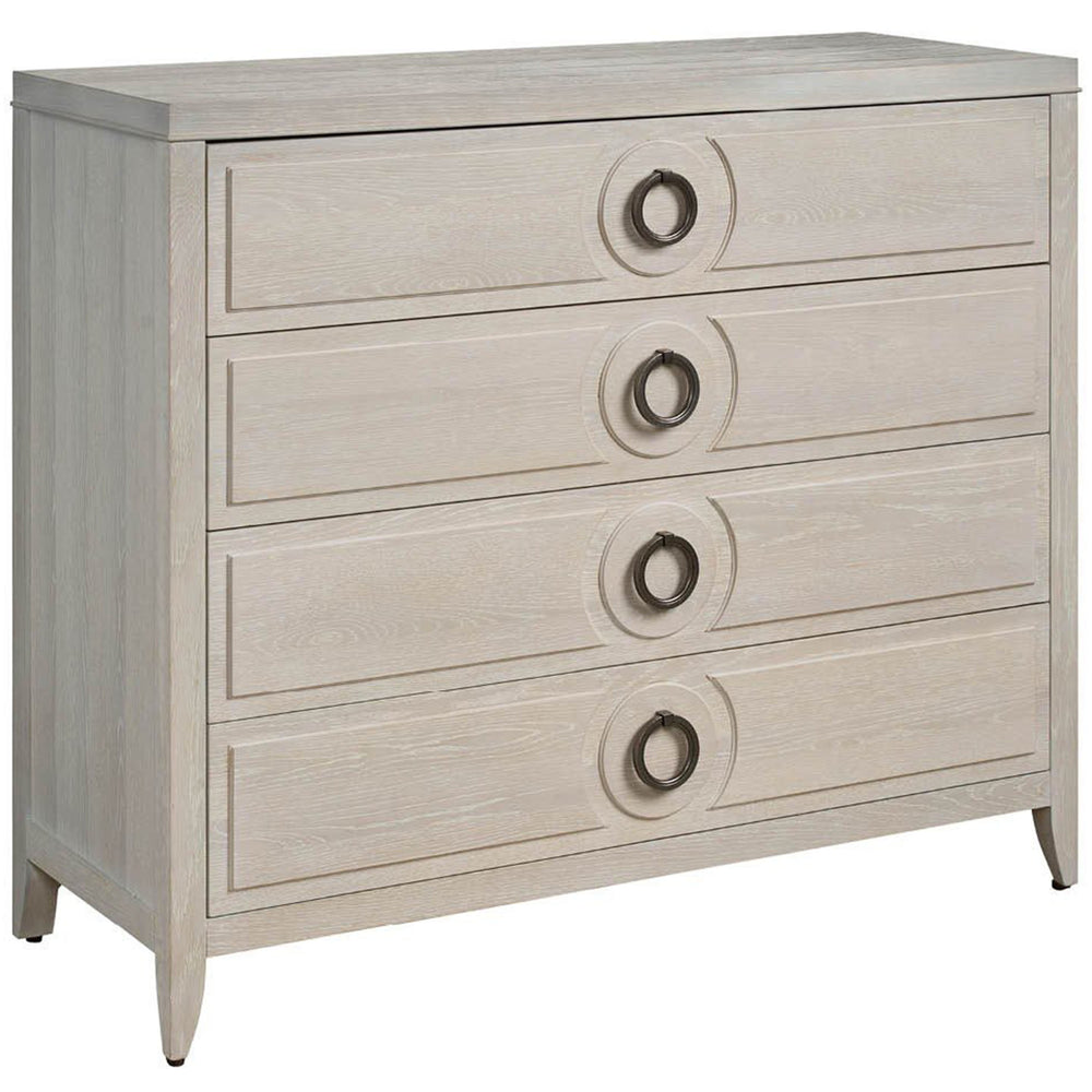 Lizmore 4 Drawer Chest, White Oak-Furniture - Storage-High Fashion Home