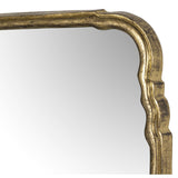 Loire Mantle Mirror, Antiqued Gold Leaf