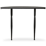 Lois Demilune Console Table, Textured Iron by Four Hands