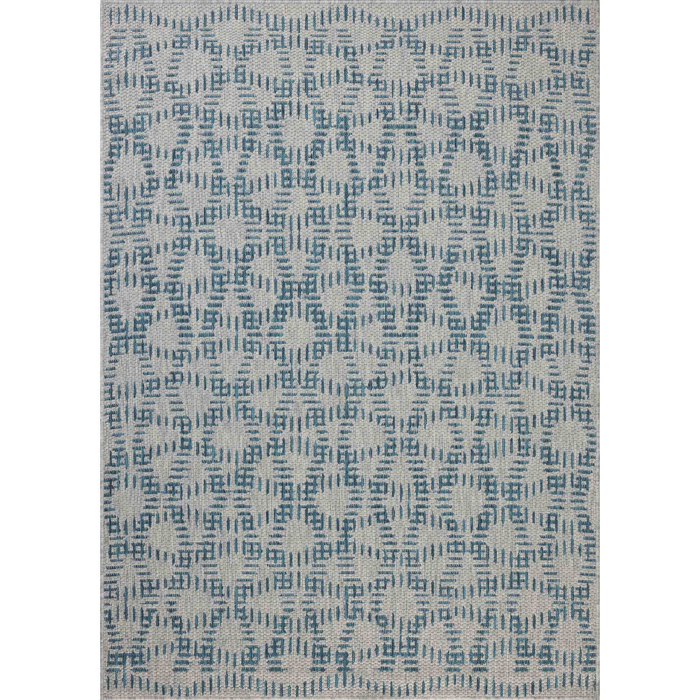 Loloi II Rug Easton ESN-10, Fog/Teal