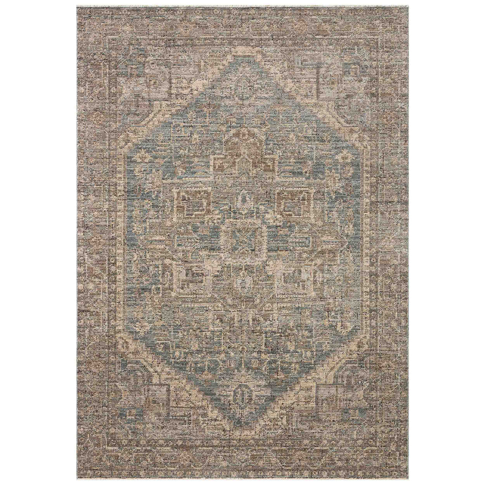 Loloi Rug Priscilla PRL-04, Blue/Bark-Rugs-High Fashion Home