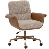 Lomax Office Chair, Miliken Cognac