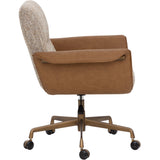 Lomax Office Chair, Miliken Cognac