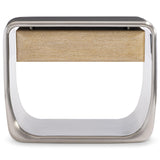 Lomond Nightstand, Brushed Stainless-Furniture - Bedroom-High Fashion Home