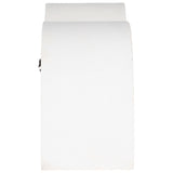 Long Curved Wall Storage, White