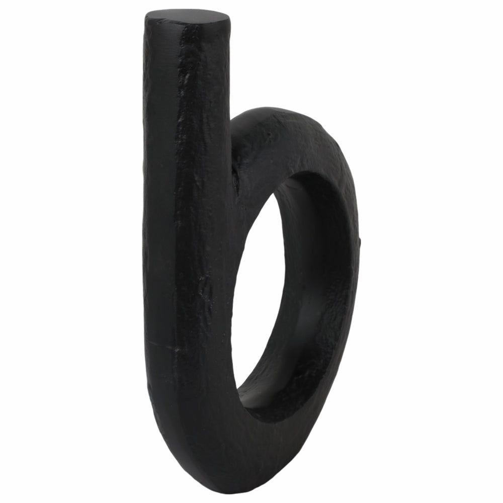 Looped Sculpture, Black-Accessories-High Fashion Home