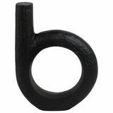 Looped Sculpture, Black-Accessories-High Fashion Home