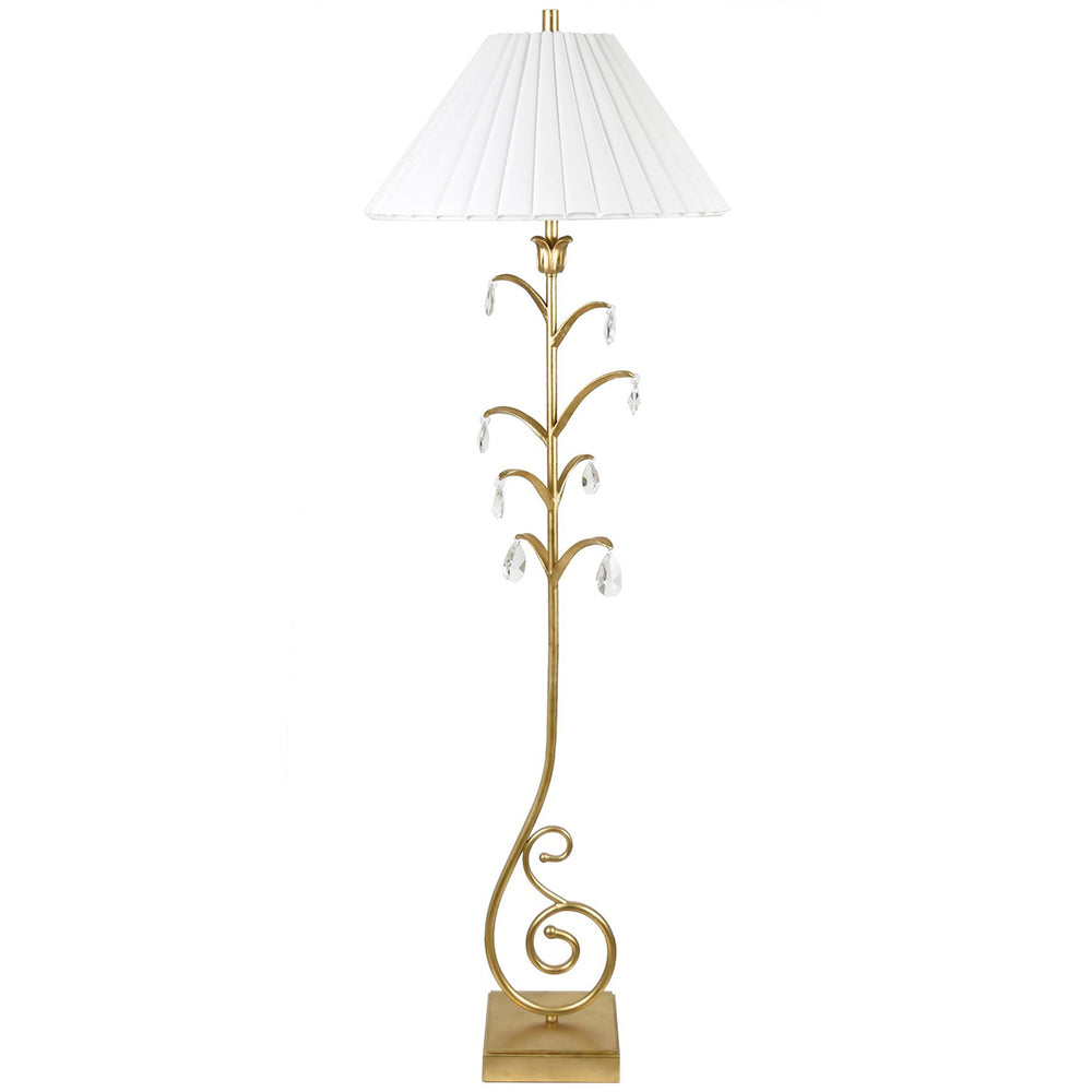 Lorelei Floor Lamp, Gold-Lighting-High Fashion Home