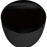 Loreta Accent Table, Sandpaper Black-Furniture - Accent Tables-High Fashion Home