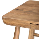 Lorik Desk, Caramel Rubberwood by Four Hands-Furniture - Office-High Fashion Home