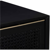 Louisiana 2 Drawer Luxe Cabinet, Charcoal