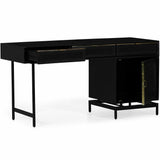 Louisiana Executive Luxe Desk, Charcoal