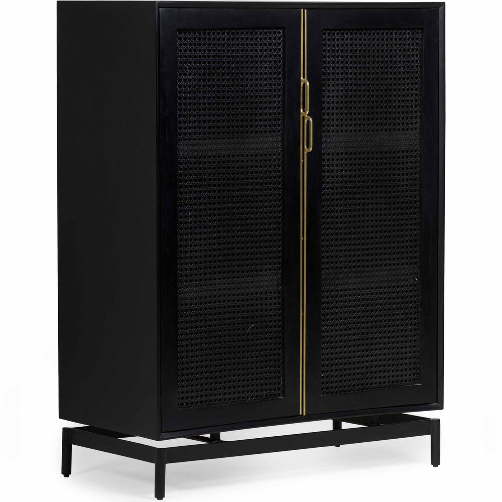 Louisiana Luxe Cabinet, Charcoal