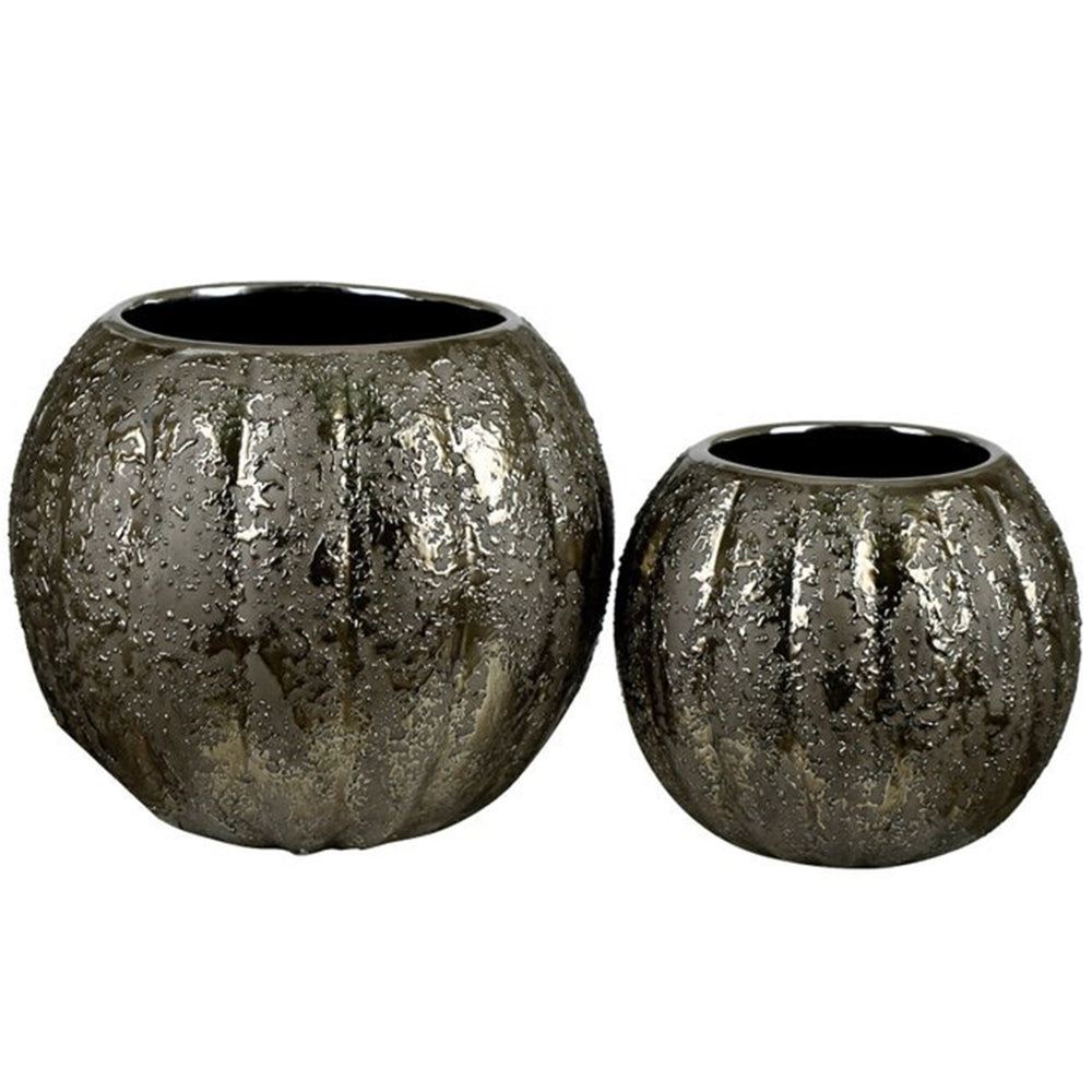 Lozano Vases, Grey, Set of 2-Accessories-High Fashion Home