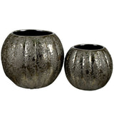 Lozano Vases, Grey, Set of 2-Accessories-High Fashion Home