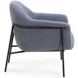 Lua Chenille Accent Chair, Blue-Furniture - Chairs-High Fashion Home