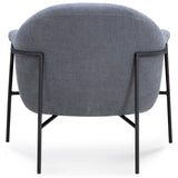 Lua Chenille Accent Chair, Blue-Furniture - Chairs-High Fashion Home
