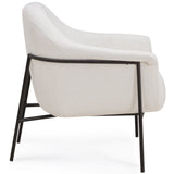Lua Chenille Accent Chair, Cream-Furniture - Chairs-High Fashion Home