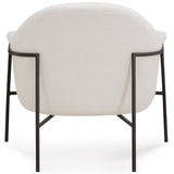 Lua Chenille Accent Chair, Cream-Furniture - Chairs-High Fashion Home