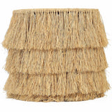 Luau Rattan Round End Table, Natural