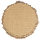 Luau Rattan Round End Table, Natural