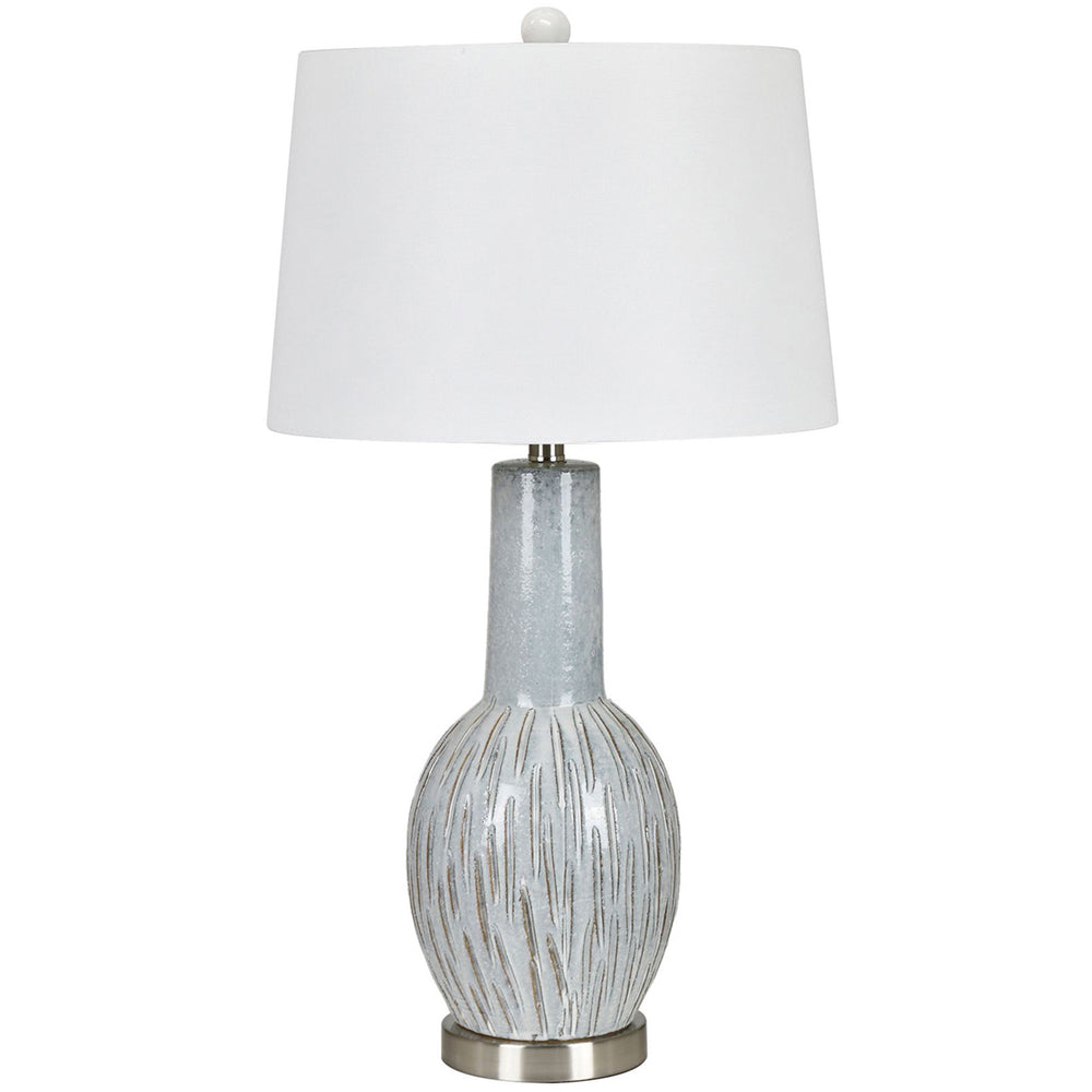 Lucas Table Lamp, Pale Aqua-Lighting-High Fashion Home