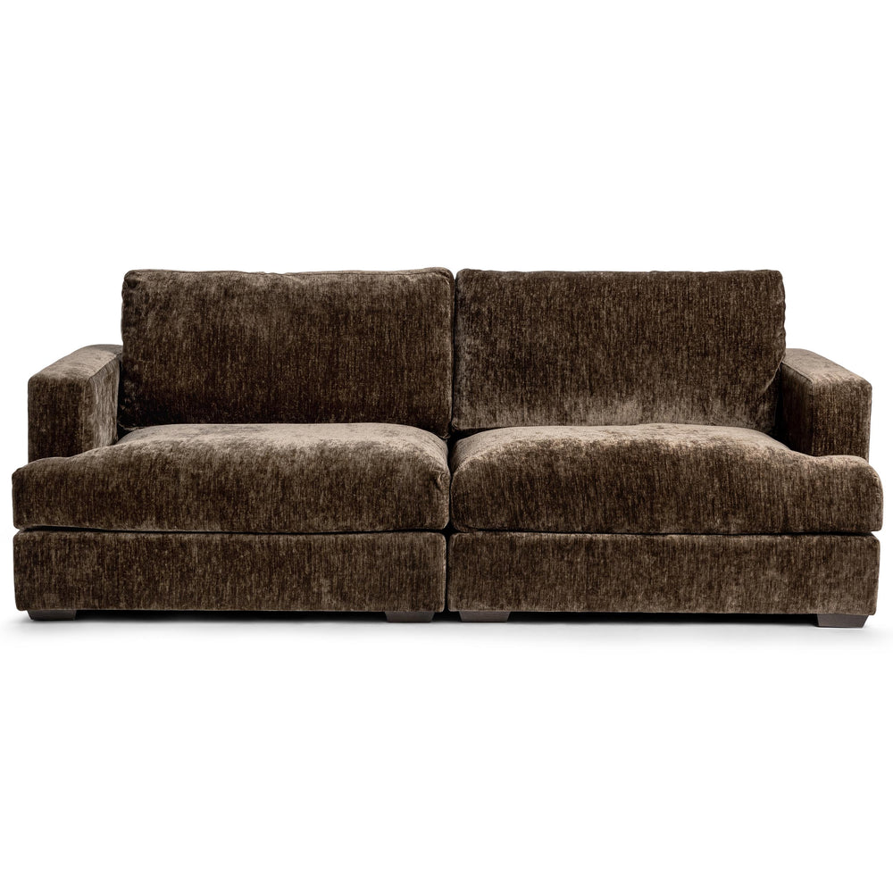 Ludwig 2 Piece Sofa, Mossed Brown-Furniture - Sofas-High Fashion Home