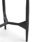 Luka 12" Round End Table, Charcoal Forge-Furniture - Accent Tables-High Fashion Home