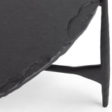 Luka 36" Round End Table, Charcoal Forge-Furniture - Accent Tables-High Fashion Home