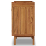 Lula Outdoor Sideboard, Natural Teak-Furniture - Storage-High Fashion Home
