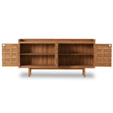 Lula Outdoor Sideboard, Natural Teak-Furniture - Storage-High Fashion Home