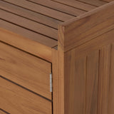 Lula Outdoor Sideboard, Natural Teak-Furniture - Storage-High Fashion Home