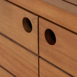 Lula Outdoor Sideboard, Natural Teak-Furniture - Storage-High Fashion Home